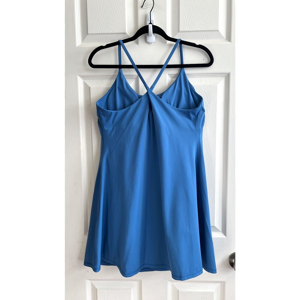 HALARA Gloomy Blue SoftlyZero Plush Backless Active Tennis Golf Skort Dress Sz L - Picture 5 of 12